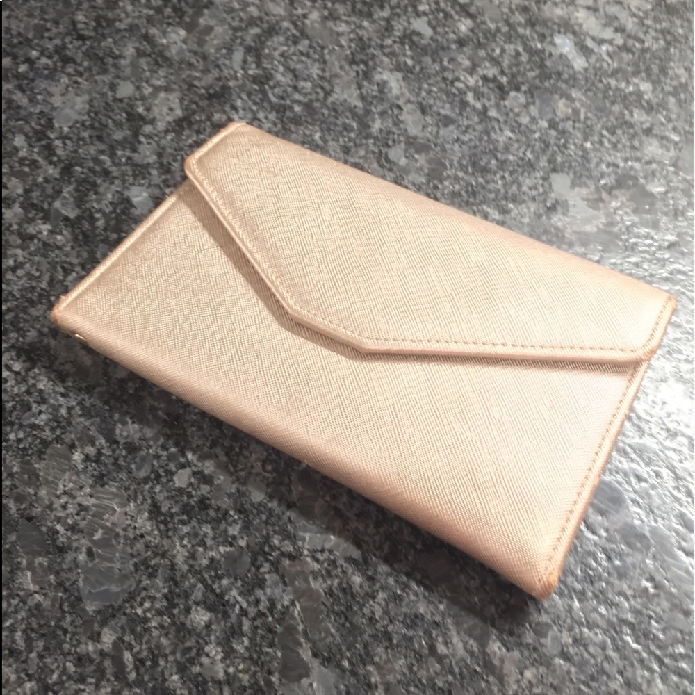 Gold travel wallet